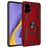 Mobigear Armor Ring Coque Samsung Galaxy A51 Coque arrière Rigide Anti-Chocs avec Anneau-Support - Rouge