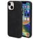 Mobiparts Classic Coque iPhone 13 MagSafe Coque arrière en TPU,Similicuir - Graphite Black