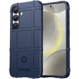 Mobigear Rugged Shield Coque Samsung Galaxy S25 Plus Coque arrière en TPU Souple Anti-Chocs - Bleu