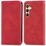 Mobigear Retro Slim Housse Samsung Galaxy S25 Plus Etui Porte-Monnaie - Rouge