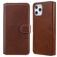 Mobigear Wallet iPhone 12 Pro Max Étui Portefeuille - Marron