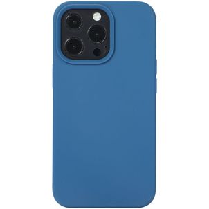 Mobigear Rubber Touch Coque iPhone 14 Plus Coque arrière en Silicone - Bleu