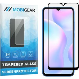 Mobigear Premium Xiaomi Redmi 9A Verre trempé Protection d'écran - Compatible Coque - Noir