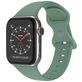 Mobigear Sport Dual Bracelet Silicone Apple Watch Fermeture à clou et passant - 42/41/40/38 mm - Avocat