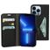 Mobiparts Classic Wallet Housse iPhone 13 Pro Etui Porte-Monnaie - Noir