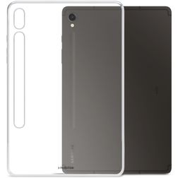 Mobilize Gelly Coque Samsung Galaxy Tab S9 FE Coque arrière en en TPU Souple - Transparent