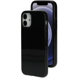 Mobiparts Classic iPhone 12 Mini TPU souple Coque arrière - Matt Black