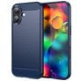 Mobigear Brushed Slim Coque iPhone 17 Coque arrière en TPU Souple - Bleu
