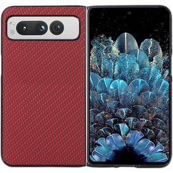 Mobigear Race Google Pixel Fold Plastique rigide Coque arrière - Rouge