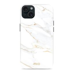 MIO Coque iPhone 14 MagSafe Coque arrière Rigide - White Marble