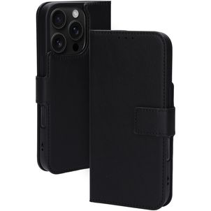 Mobiparts Classic Wallet MagSafe Housse iPhone 16 Pro MagSafe Etui Porte-Monnaie - Noir