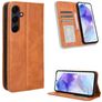 Mobigear Sensation Housse Samsung Galaxy A35 Etui Porte-Monnaie - Marron