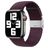 Mobigear Braided Bracelet Nylon Apple Watch Fermeture à pince - 42/41/40/38 mm - Bordeaux