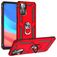 Mobigear Armor Ring Coque OPPO A76 Coque arrière Rigide Anti-Chocs avec Anneau-Support - Rouge