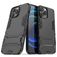 Mobigear Armor Stand Coque iPhone 13 Pro Max Coque arrière Rigide Anti-Chocs avec Support Amovible - Noir