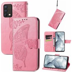 Mobigear Butterfly Realme GT Master Edition Étui Portefeuille - Rose