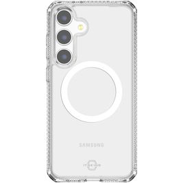 ITSKINS Level 2 HybridMagClear R Coque Transparente Samsung Galaxy S25 MagSafe Coque arrière Rigide Anti-Chocs - Transparent