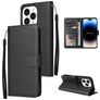 Mobigear Wallet Housse iPhone 14 Pro Max Etui Porte-Monnaie - Noir