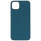 Mobiparts Coque iPhone 14 Plus Coque arrière en Silicone - Blueberry Blue