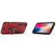 Mobigear Armor Ring Coque iPhone XR Coque arrière Rigide Anti-Chocs avec Anneau-Support - Rouge