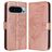 Mobigear Butterfly Housse Google Pixel 9 Pro XL Etui Porte-Monnaie - Rose doré