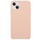 Mobigear Rubber Touch Coque iPhone 15 Coque arrière en Silicone - Rose pastel
