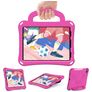 Mobigear Football Coque iPad Air 11 Pouces (2026) Coque arrière en EVA + Bandoulière + Support Amovible - Magenta
