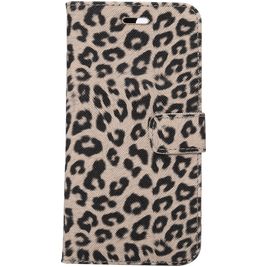 Mobigear Leopard Housse iPhone 7 Plus Etui Porte-Monnaie - Marron