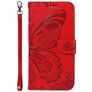 Mobigear Butterfly Housse Samsung Galaxy S25 Plus Etui Porte-Monnaie - Rouge