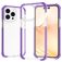 Mobigear Full Bumper Coque iPhone 14 Pro Coque arrière Rigide Anti-Chocs - Violet