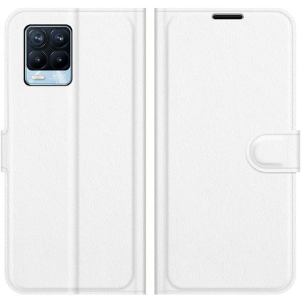 Mobigear Classic Housse Realme 8 Etui Porte-Monnaie - Blanc
