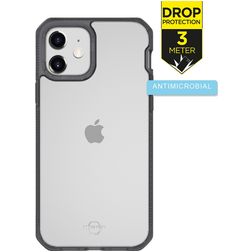 ITSkins HybridFrost Coque iPhone 12 Mini Coque arrière Rigide Anti-Chocs - Noir