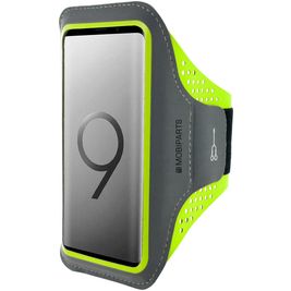 Mobiparts Comfort Fit Brassard Téléphone Samsung Galaxy S9 Plus Brassard Coque de Sport en Neoprène - Neon Green