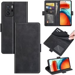 Mobigear Slim Magnet Housse POCO X3 GT Etui Porte-Monnaie - Noir