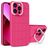 Mobigear Cube Coque iPhone 14 Plus Coque arrière Rigide avec Support Amovible - Magenta