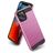 Mobigear Brushed Armor iPhone 12 Pro Max Plastique rigide Coque arrière Antichoc - Rose