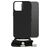 Mobilize Lanyard Gelly iPhone 15 Pro Max Coque avec cordon en TPU Souple - Noir