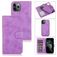 Mobigear Wallet Housse iPhone 12 Mini Etui avec Coque Détachable Porte-Monnaie - Violet