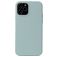 Mobigear Rubber Touch Coque iPhone 13 Coque arrière en Silicone - Emerald Green