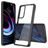 Mobigear Crystal Coque Motorola Edge (2021) Coque arrière Rigide - Transparent / Noir