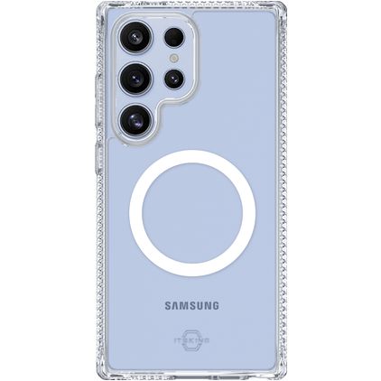 ITSKINS Level 2 HybridMagClear R Transparent Samsung Galaxy S25 Ultra MagSafe Plastique rigide Coque arrière Antichoc - Transparent