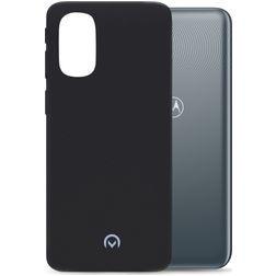 Mobilize Rubber Gelly Coque Motorola Moto G41 Coque arrière en TPU Souple - Matt Black
