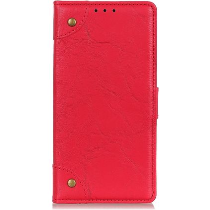 Mobigear Ranch Housse OPPO Reno 4 Etui Porte-Monnaie - Rouge