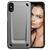 Mobigear Slim Armor Coque iPhone XS Max Coque arrière Rigide Anti-Chocs - Argent