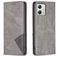 Mobigear Rhombus Slim Housse Motorola Moto G54 Etui - Gris