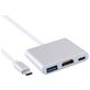 Mobigear - Hub USB-C vers HDMI / USB-A / USB-C - Argent
