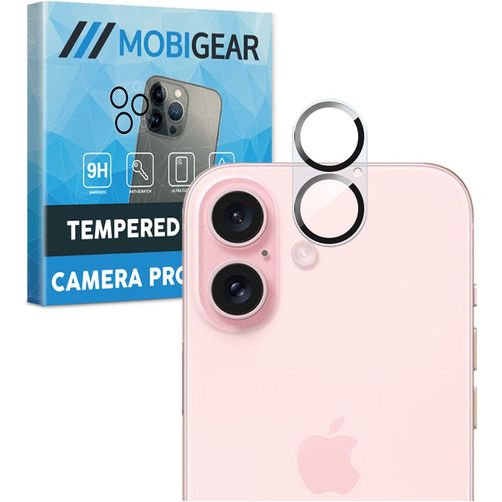Mobigear iPhone 16 Plus Verre trempé Protection Caméra - Compatible Coque
