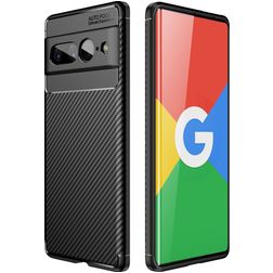 Mobigear Racing Coque Google Pixel 7 Pro Coque arrière en TPU Souple - Noir