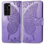 Mobigear Butterfly Housse Huawei P40 Etui Porte-Monnaie - Violet