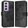 Mobigear Butterfly Housse OPPO Reno 12 Pro Etui Porte-Monnaie - Noir